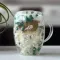 Чашка с двойными стенками с сухоцветами "Frozen Flowers White",  350 мл
