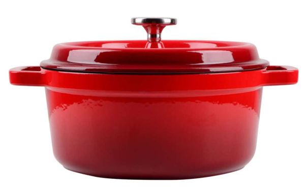 Кастрюля чугунная с крышкой RINGEL Essen 4.8л, 26 см (RG-2300-26)