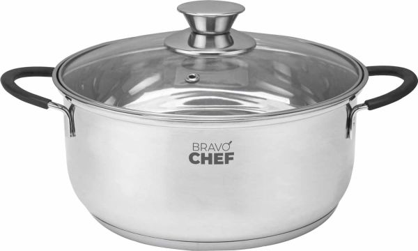 Кастрюля с крышкой BRAVO CHEF Safran 3,8 л, 22 см (BC-2014-22)