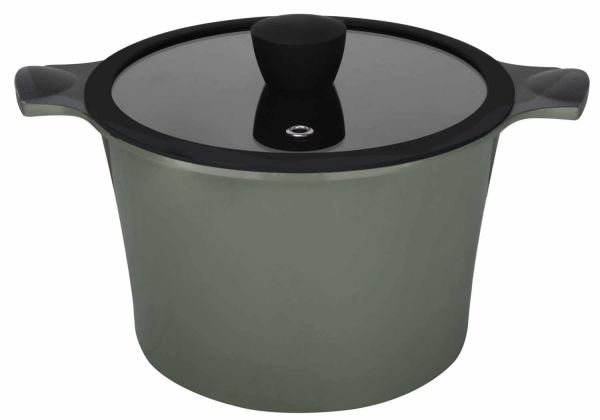 Кастрюля с крышкой RINGEL Zitrone Olive 5.8л, 24x16.2 см (RG-2108-24/2/OL)