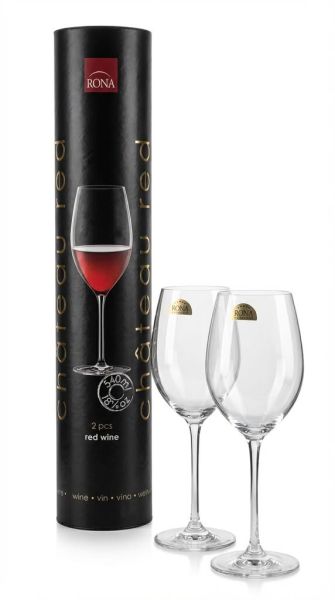 Набор бокалов для вина Rona Chateau 540 мл, 2шт в подарочном тубусе (6558/540)