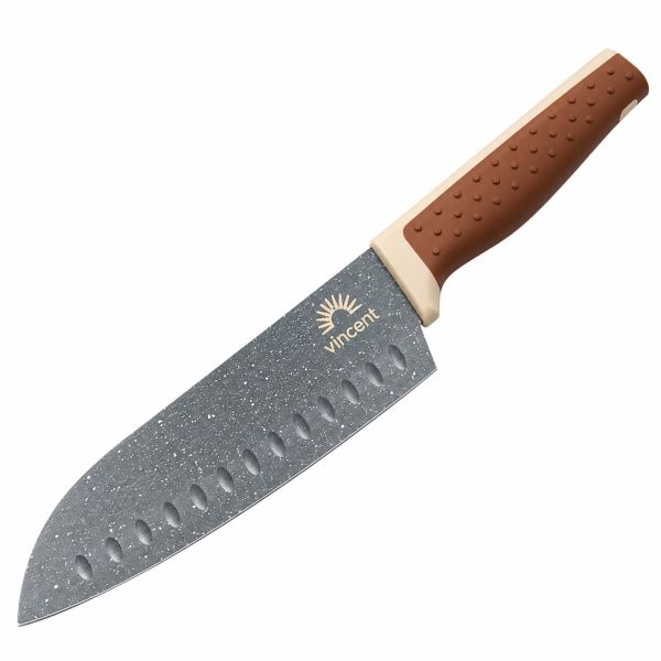 Ніж сантоку Vincent 185 мм з покриттям Non-Stick (VC-6215-4)