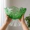 Фруктовница на ножке Bohemia Flora Green 285 мм (6KG79 72T27 285 Z)