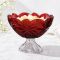 Фруктовница на ножке Bohemia Flora Red 285 мм (6KG79 72T62 285 R)