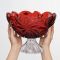 Фруктовница на ножке Bohemia Flora Red 285 мм (6KG79 72T62 285 R)