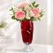 Ваза на ножке Bohemia Flora Red 365 мм (8KH29 72T62 365 R)