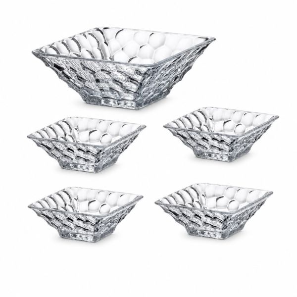 Набір салатників Bohemia Marble (26 см + 4*17.5 см), 5 шт (99999 99W24 400)