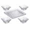 Сервировочный набор Bohemia Marble (блюдо 26 см + 4 салатника 110 мм), 5 шт (99999 99W24 401)