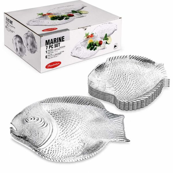 Набір скляних блюд Pasabahce Marine, 7 шт (97159)