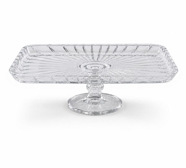 Блюдо на ніжці прямокутне для сервірування Pasabahce Elegant 16.2 х 27.6 см (950107)