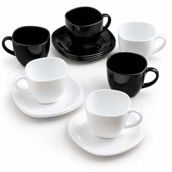 Чайный сервиз LUMINARC CARINE Black&White 220 мл, 12 пр (D2371)