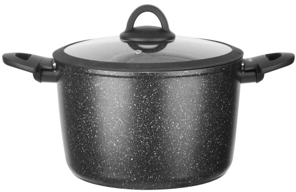 Кастрюля алюминиевая высокая с крышкой RINGEL Zira 3.5л, 20 см (RG-21006-20h)