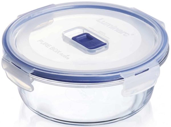 Стеклянный контейнер для хранения круглый LUMINARC PURE BOX ACTIVE 420мл (P3553)