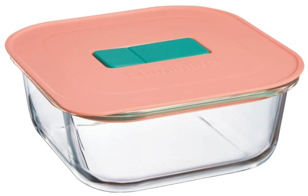 Стеклянный контейнер LUMINARC PURE BOX UNIQUE для запекания и хранения, квадратный, 800 мл (X1546)