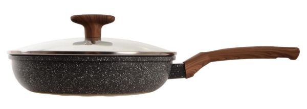 Сковорода алюминиевая с крышкой BRAVO CHEF 20 см (BC-1102-20 L)