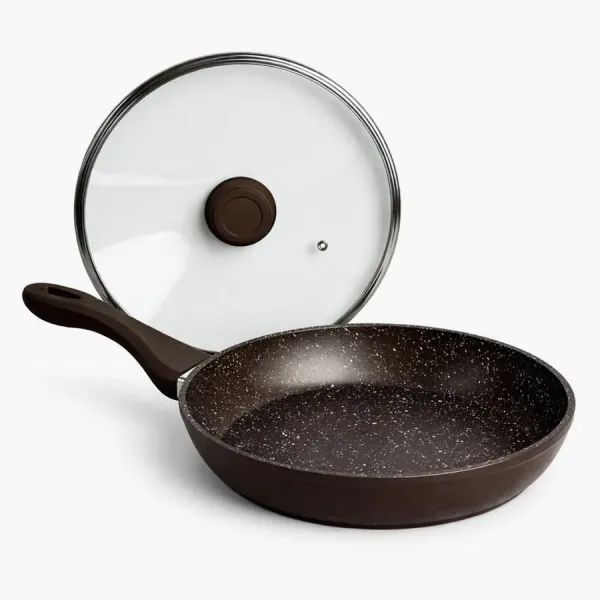 Сковорода алюминиевая с крышкой Lessner Chocolate Line 26 см (88364-26)