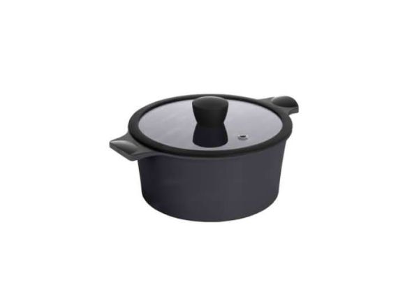 Каструля з кришкою RINGEL Zitrone Black 4.2 л, 24x12 см (RG-2108-24/1 BL-R)