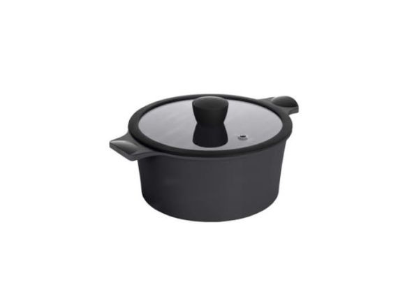Кастрюля с крышкой RINGEL Zitrone Black 2.5 л, 20x9.5 см (RG-2108-20 BL**)