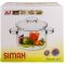 Стеклянная кастрюля с крышкой Simax Nyko 2 л (s6073)