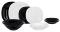 Столовий сервіз LUMINARC CARINE WHITE&BLACK 19 пр. (V8305)
